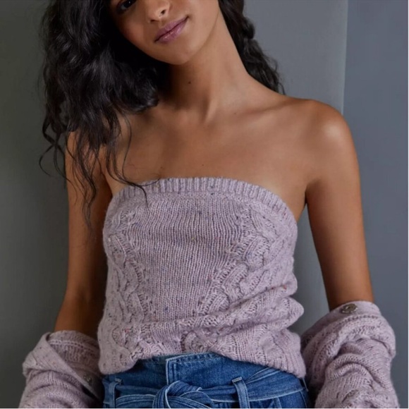 Anthropologie Maeve Hera Lilac Cardigan Set - Picture 2 of 8